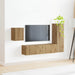 Set comodă TV Pe perete 4 pcs Stejar Artizanal Lemn compozit - WALTI WALTI