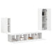 Set comodă TV Pe perete 3 pcs Alb Lemn compozit - WALTI WALTI