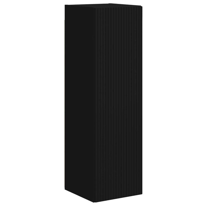 Set comodă TV Pe perete 3 pcs Negru Lemn compozit - WALTI WALTI