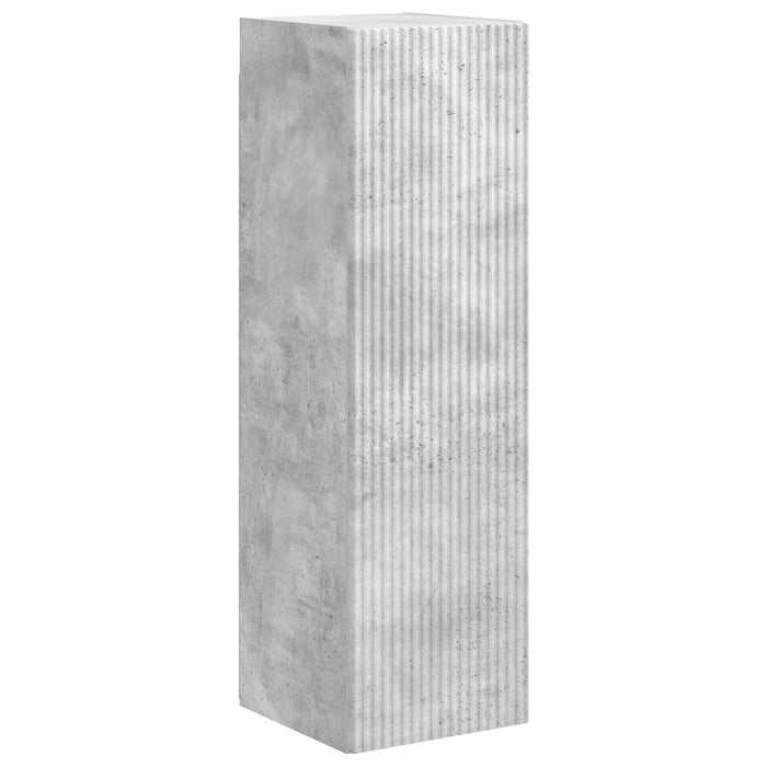 Set comodă TV Pe perete 3 pcs Gri din beton Lemn compozit - WALTI WALTI