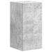 Set comodă TV Pe perete 3 pcs Gri din beton Lemn compozit - WALTI WALTI