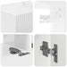Set comodă TV Pe perete 3 pcs Alb lucios Lemn compozit - WALTI WALTI