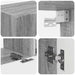 Set comodă TV Pe perete 3 pcs Gri Sonoma Lemn compozit - WALTI WALTI