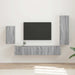 Set comodă TV Pe perete 3 pcs Gri Sonoma Lemn compozit - WALTI WALTI