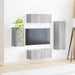 Set comodă TV Pe perete 3 pcs Gri Sonoma Lemn compozit - WALTI WALTI