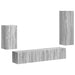 Set comodă TV Pe perete 3 pcs Gri Sonoma Lemn compozit - WALTI WALTI