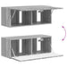 Set comodă TV Pe perete 3 pcs Gri Sonoma Lemn compozit - WALTI WALTI