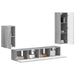 Set comodă TV Pe perete 3 pcs Gri Sonoma Lemn compozit - WALTI WALTI