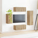 Set comodă TV Pe perete 3 pcs Stejar Artizanal Lemn compozit - WALTI WALTI