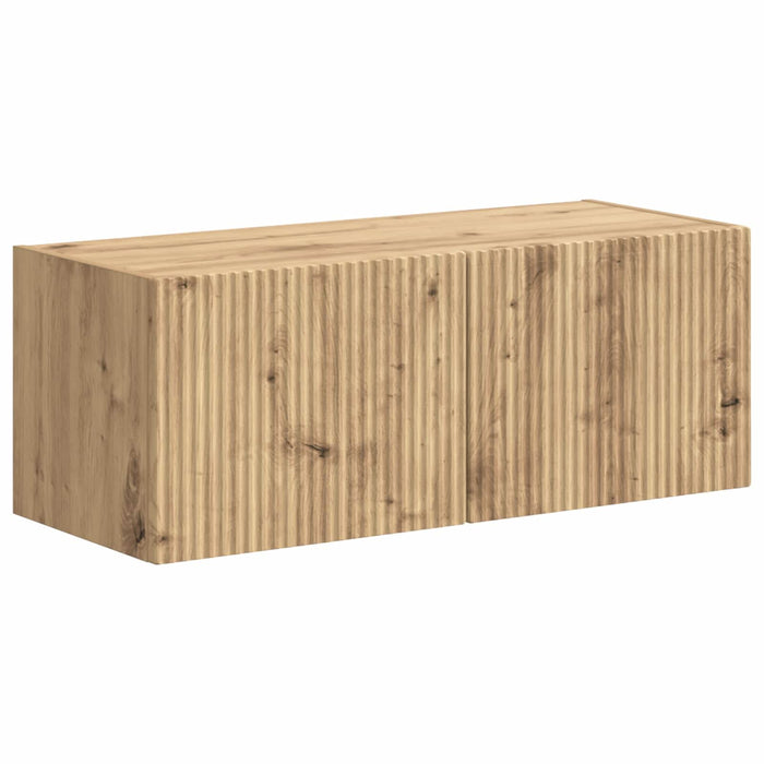 Set comodă TV Pe perete 3 pcs Stejar Artizanal Lemn compozit - WALTI WALTI