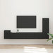 Set comodă TV Pe perete 3 pcs Negru Lemn compozit - WALTI WALTI