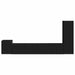 Set comodă TV Pe perete 3 pcs Negru Lemn compozit - WALTI WALTI