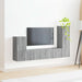 Set comodă TV Pe perete 3 pcs Gri Sonoma Lemn compozit - WALTI WALTI