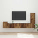 Set comodă TV Pe perete 3 pcs Lemn vechi Lemn compozit - WALTI WALTI