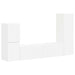 Set comodă TV Pe perete 4 pcs Alb Lemn compozit - WALTI WALTI