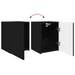 Set comodă TV Pe perete 4 pcs Negru Lemn compozit - WALTI WALTI