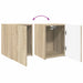 Set comodă TV Pe perete 4 pcs Stejar Sonoma Lemn compozit - WALTI WALTI