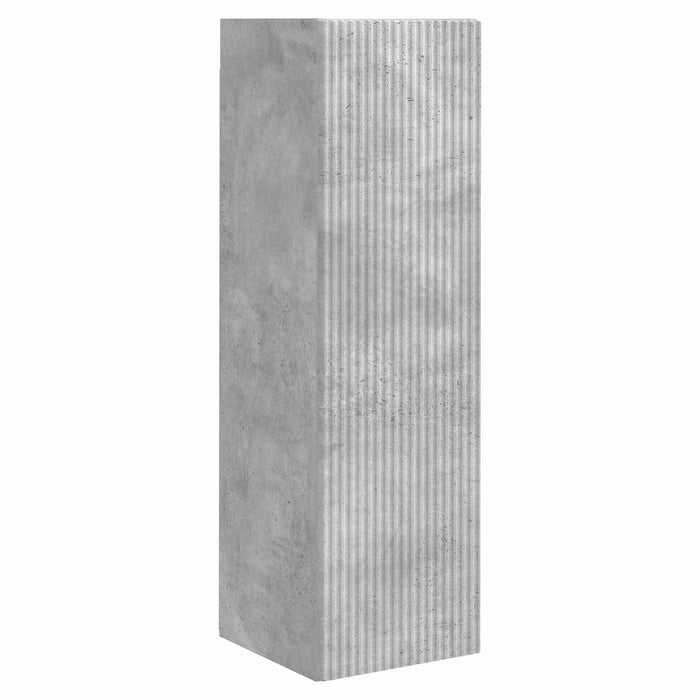 Set comodă TV Pe perete 4 pcs Gri din beton Lemn compozit - WALTI WALTI