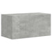 Set comodă TV Pe perete 4 pcs Gri din beton Lemn compozit - WALTI WALTI
