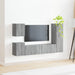 Set comodă TV Pe perete 4 pcs Gri Sonoma Lemn compozit - WALTI WALTI