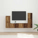 Set comodă TV Pe perete 4 pcs Lemn vechi Lemn compozit - WALTI WALTI