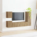 Set comodă TV Pe perete 4 pcs Stejar Artizanal Lemn compozit - WALTI WALTI