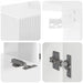 Set comodă TV Pe perete 4 pcs Alb lucios Lemn compozit - WALTI WALTI