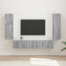 Set comodă TV Pe perete 4 pcs Gri Sonoma Lemn compozit - WALTI WALTI
