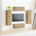 Set comodă TV Pe perete 4 pcs Stejar Artizanal Lemn compozit - WALTI WALTI