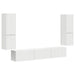 Set comodă TV Pe perete 4 pcs Alb Lemn compozit - WALTI WALTI
