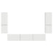 Set comodă TV Pe perete 4 pcs Alb Lemn compozit - WALTI WALTI