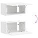 Set comodă TV Pe perete 4 pcs Alb Lemn compozit - WALTI WALTI