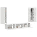 Set comodă TV Pe perete 4 pcs Alb Lemn compozit - WALTI WALTI