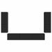 Set comodă TV Pe perete 4 pcs Negru Lemn compozit - WALTI WALTI