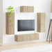 Set comodă TV Pe perete 4 pcs Stejar Sonoma Lemn compozit - WALTI WALTI