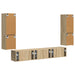 Set comodă TV Pe perete 4 pcs Stejar Sonoma Lemn compozit - WALTI WALTI