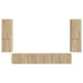 Set comodă TV Pe perete 4 pcs Stejar Sonoma Lemn compozit - WALTI WALTI