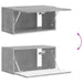 Set comodă TV Pe perete 4 pcs Gri din beton Lemn compozit - WALTI WALTI