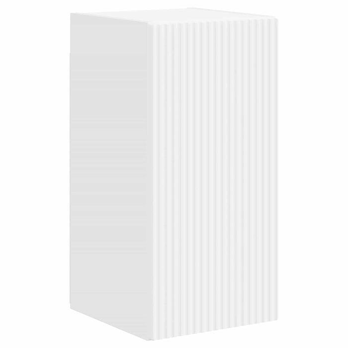 Set comodă TV Pe perete 4 pcs Alb lucios Lemn compozit - WALTI WALTI