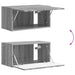 Set comodă TV Pe perete 4 pcs Gri Sonoma Lemn compozit - WALTI WALTI
