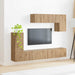 Set comodă TV Pe perete 5 pcs Alb Lemn compozit - WALTI WALTI