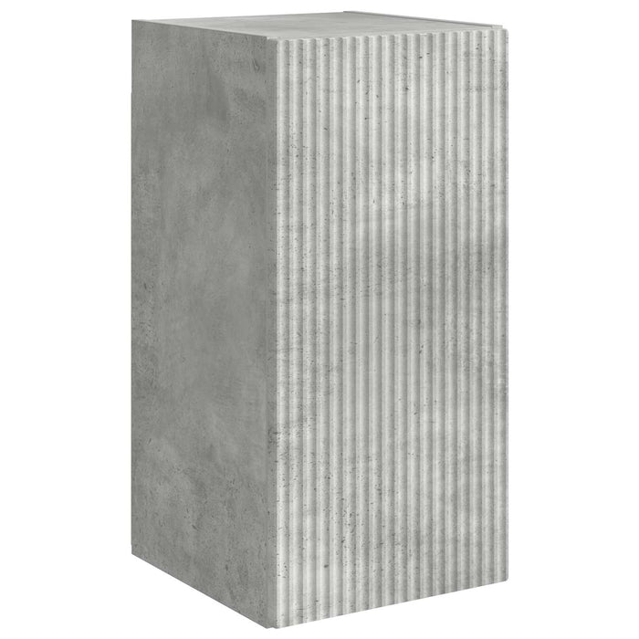 Set comodă TV Pe perete 6 pcs Gri din beton Lemn compozit - WALTI WALTI