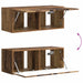 Set comodă TV Pe perete 6 pcs Lemn vechi Lemn compozit - WALTI WALTI