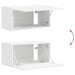 Set comodă TV Pe perete 3 pcs Alb Lemn compozit - WALTI WALTI