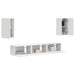 Set comodă TV Pe perete 3 pcs Alb Lemn compozit - WALTI WALTI