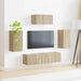 Set comodă TV Pe perete 3 pcs Stejar Sonoma Lemn compozit - WALTI WALTI
