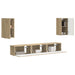 Set comodă TV Pe perete 3 pcs Stejar Sonoma Lemn compozit - WALTI WALTI
