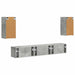 Set comodă TV Pe perete 3 pcs Gri din beton Lemn compozit - WALTI WALTI