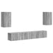 Set comodă TV Pe perete 3 pcs Gri Sonoma Lemn compozit - WALTI WALTI