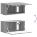 Set comodă TV Pe perete 3 pcs Gri Sonoma Lemn compozit - WALTI WALTI